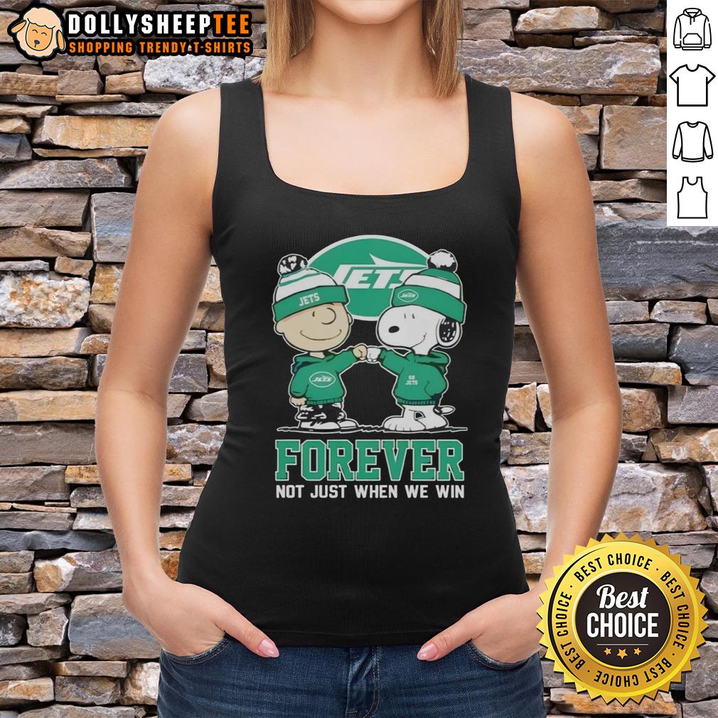 Top New York Jets X Charlie Brown Vs Snoopy Forever Not Just When We Win T-Shirt - Image 4