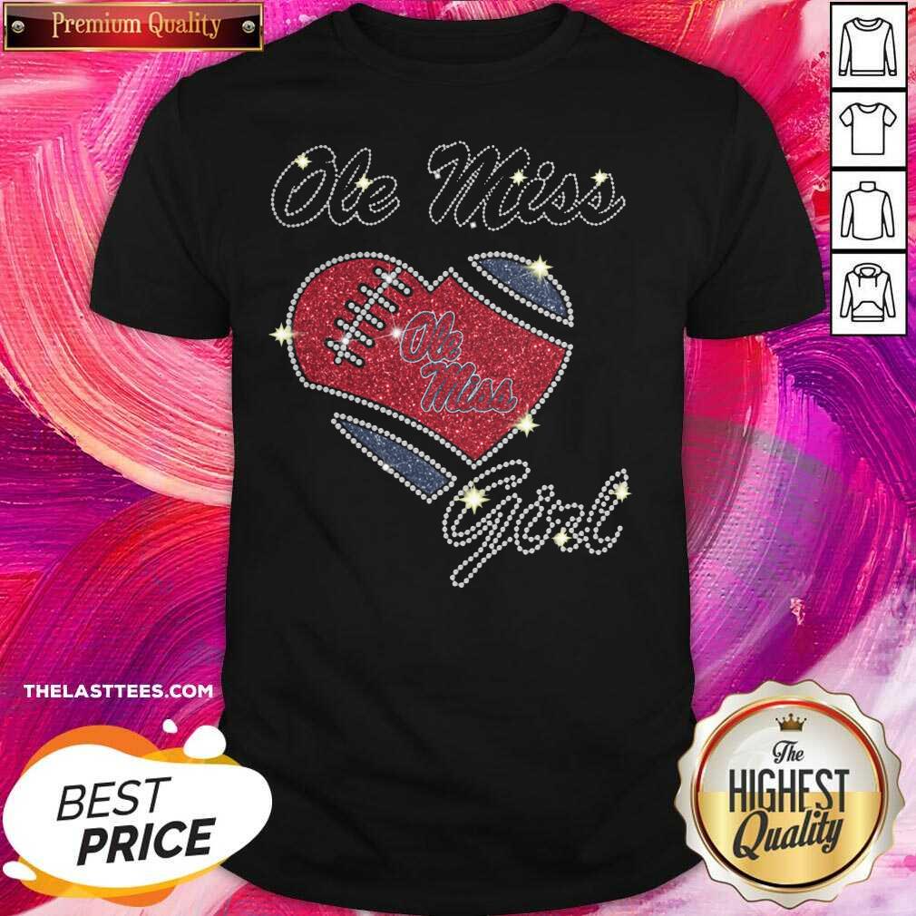 Official Ole Miss Girl Heart Diamond Shirt