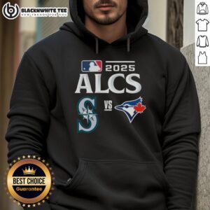 Alternative view of Top Toronto Blue Jays vs Seattle Mariners 2025 ALCS Baseball Matchup T-Shirt