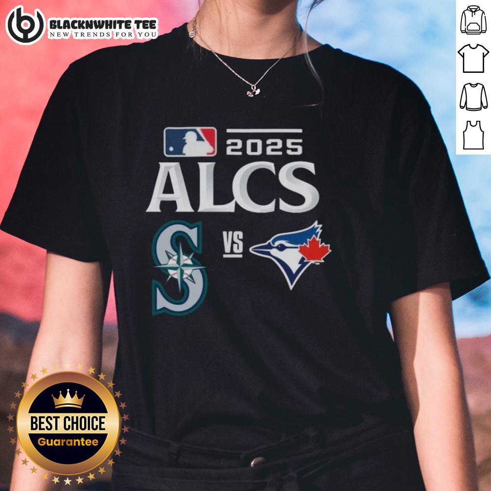 Top Toronto Blue Jays vs Seattle Mariners 2025 ALCS Baseball Matchup T-Shirt - Image 3
