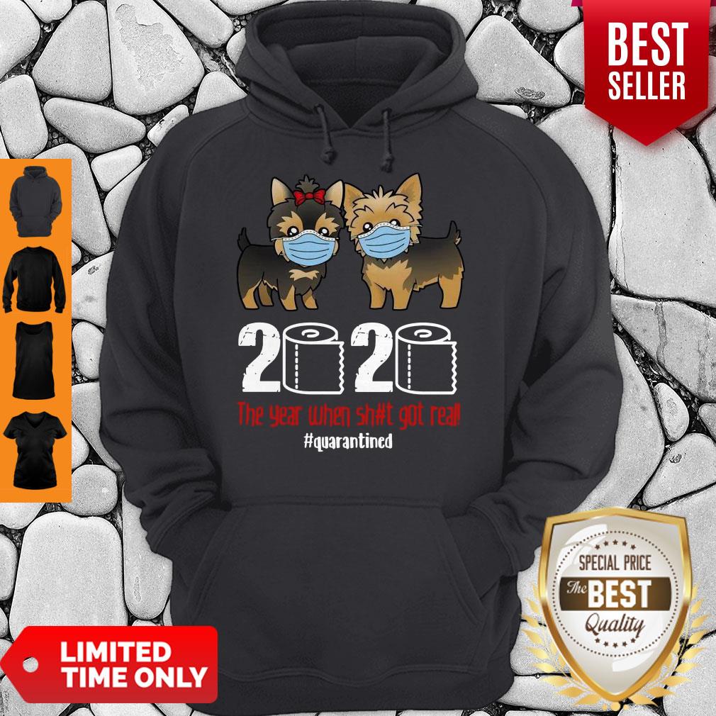 Hot Yorkshire 2020 The Year When Shit Got Real #Quarantined Shirt - Image 2