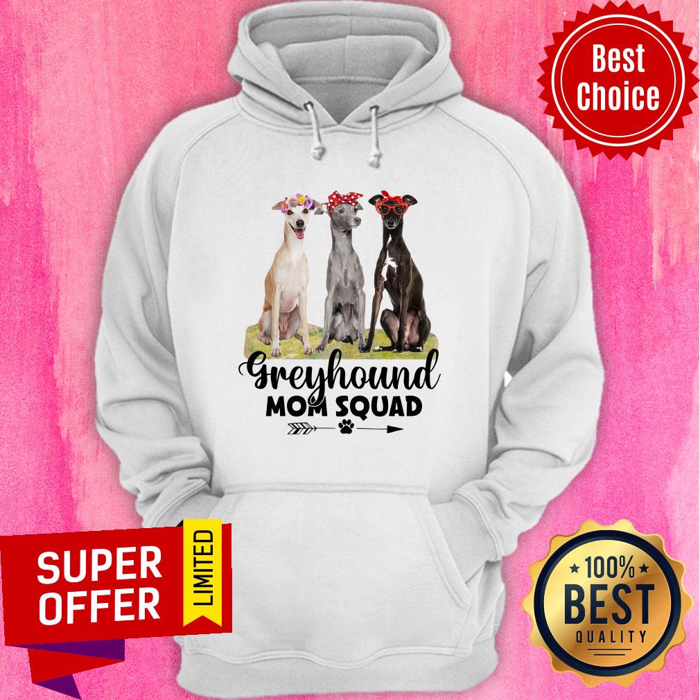 Nice Greyhound Dogs Mom Squad Shirt - Image 2