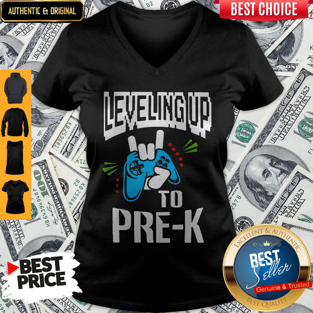 Nice Leveling Up To Pre K Shirt - Image 2
