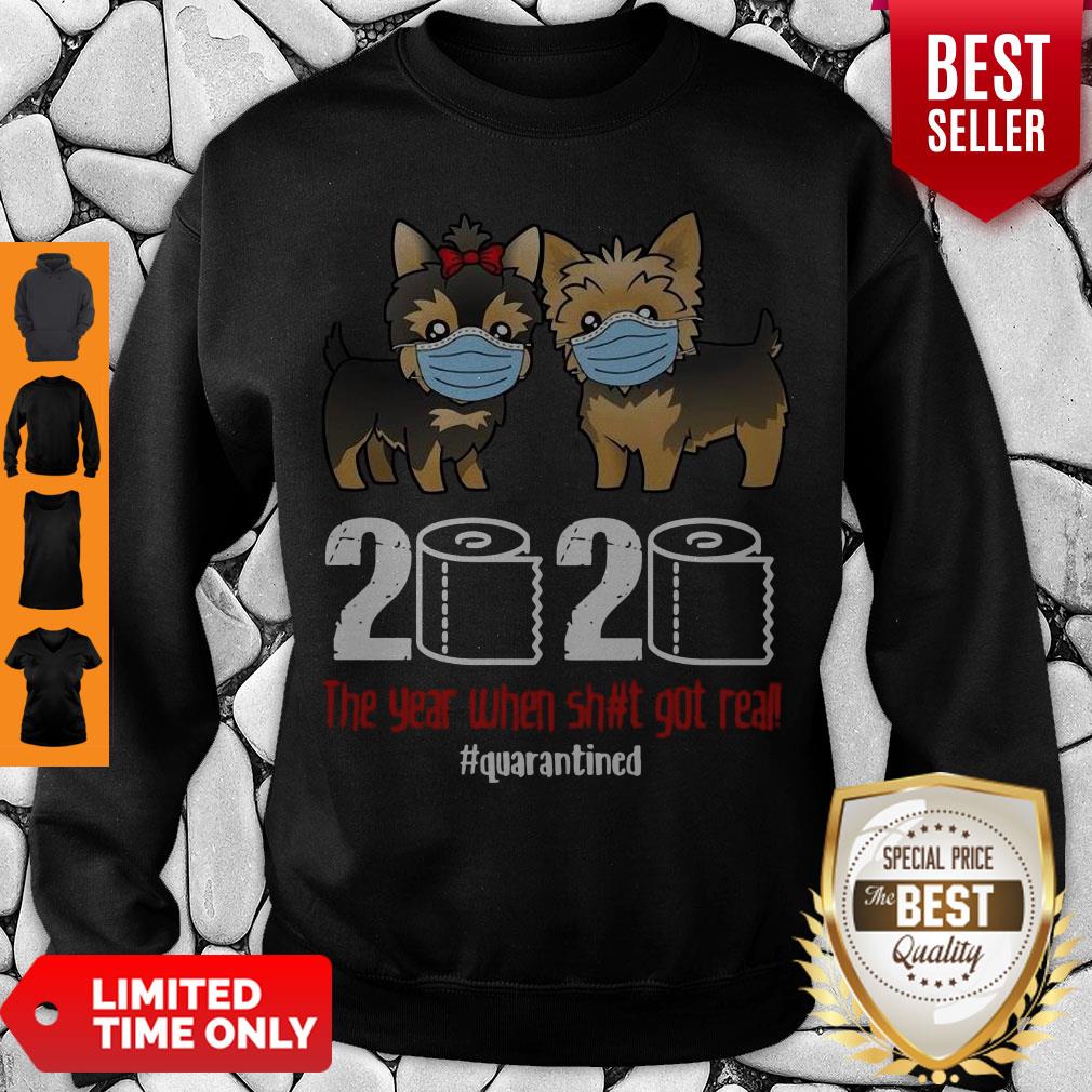 Hot Yorkshire 2020 The Year When Shit Got Real #Quarantined Shirt - Image 3