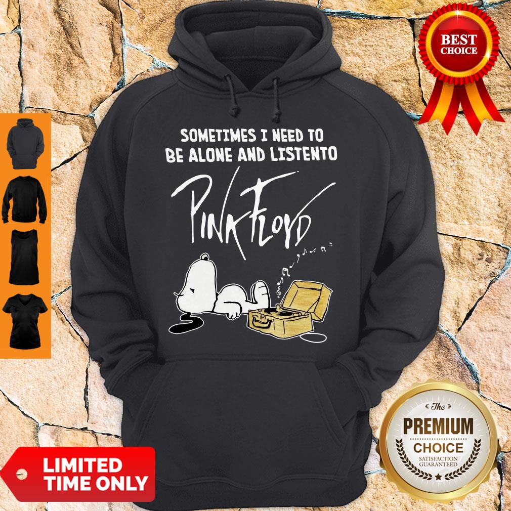 Pretty Snoopy Sometimes I Need To Be Alone And Listen To Pink Floyd Shirt - Image 5