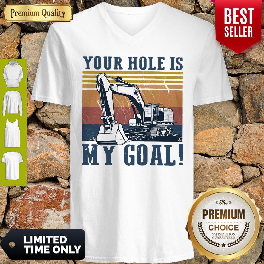 Premium Your Hole Is My Goal Vintage Shirt - Image 2
