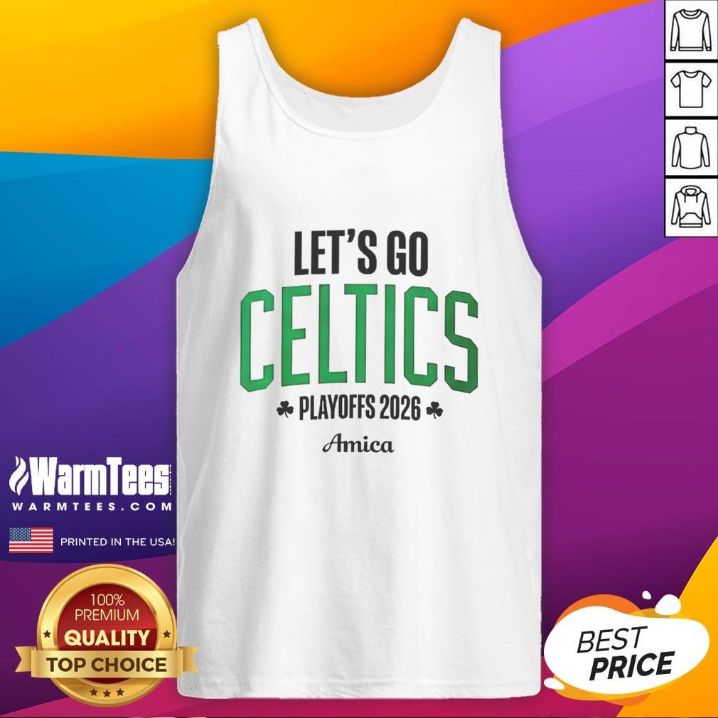 Nice Let's Go Boston Celtics Playoffs 2026 Amica T-Shirt - Image 4