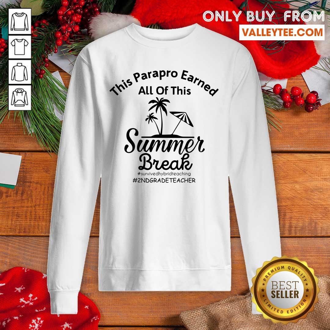 This Teacher Earned All Of This Summer Break Survived Hybrid Teacher 2nd Grade Teacher Shirt - Image 5