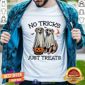 Top No Tricks Just Treats Dogs T-Shirt