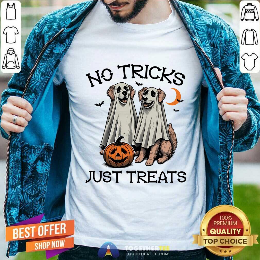 Top No Tricks Just Treats Dogs T-Shirt