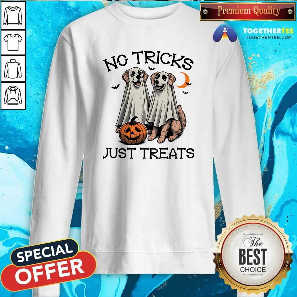 Top No Tricks Just Treats Dogs T-Shirt - Image 4