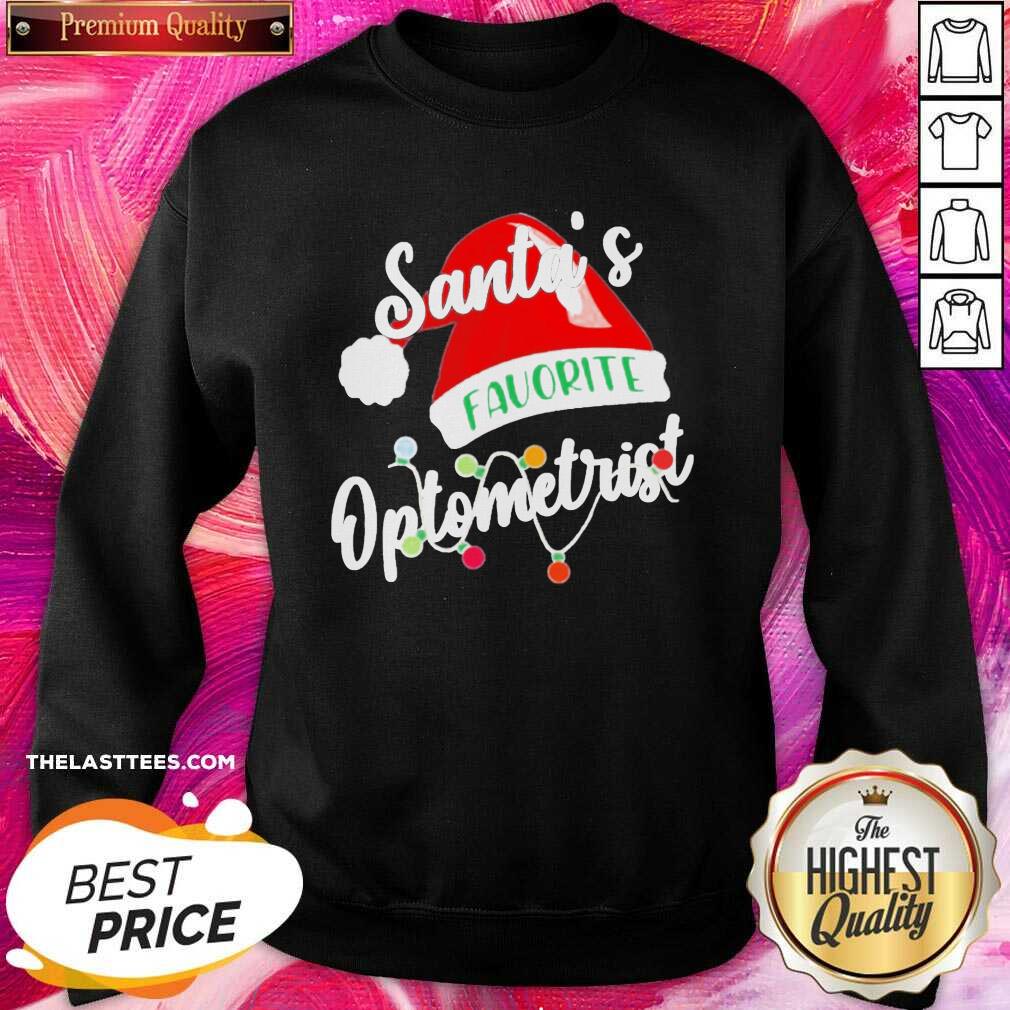 Good Santa’s Favorite Optometrist Christmas Shirt - Image 4