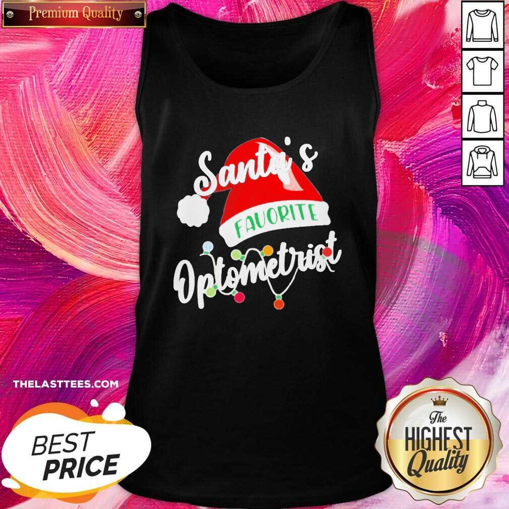 Good Santa’s Favorite Optometrist Christmas Shirt - Image 3