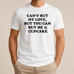 Happy Awesome Can't Buy My Love But You Can Buy Me A Cupcake Shirt