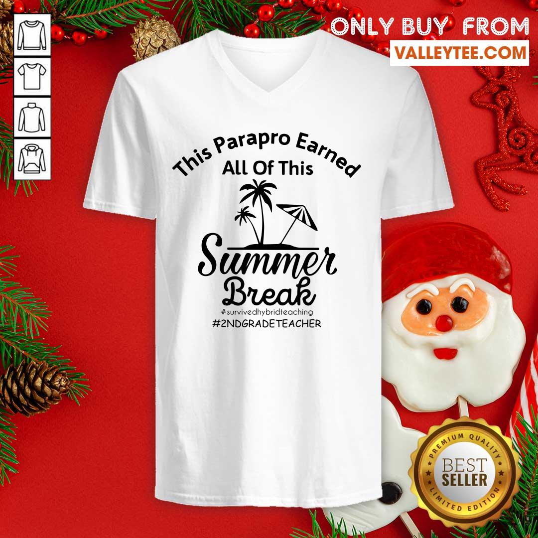 This Teacher Earned All Of This Summer Break Survived Hybrid Teacher 2nd Grade Teacher Shirt - Image 3