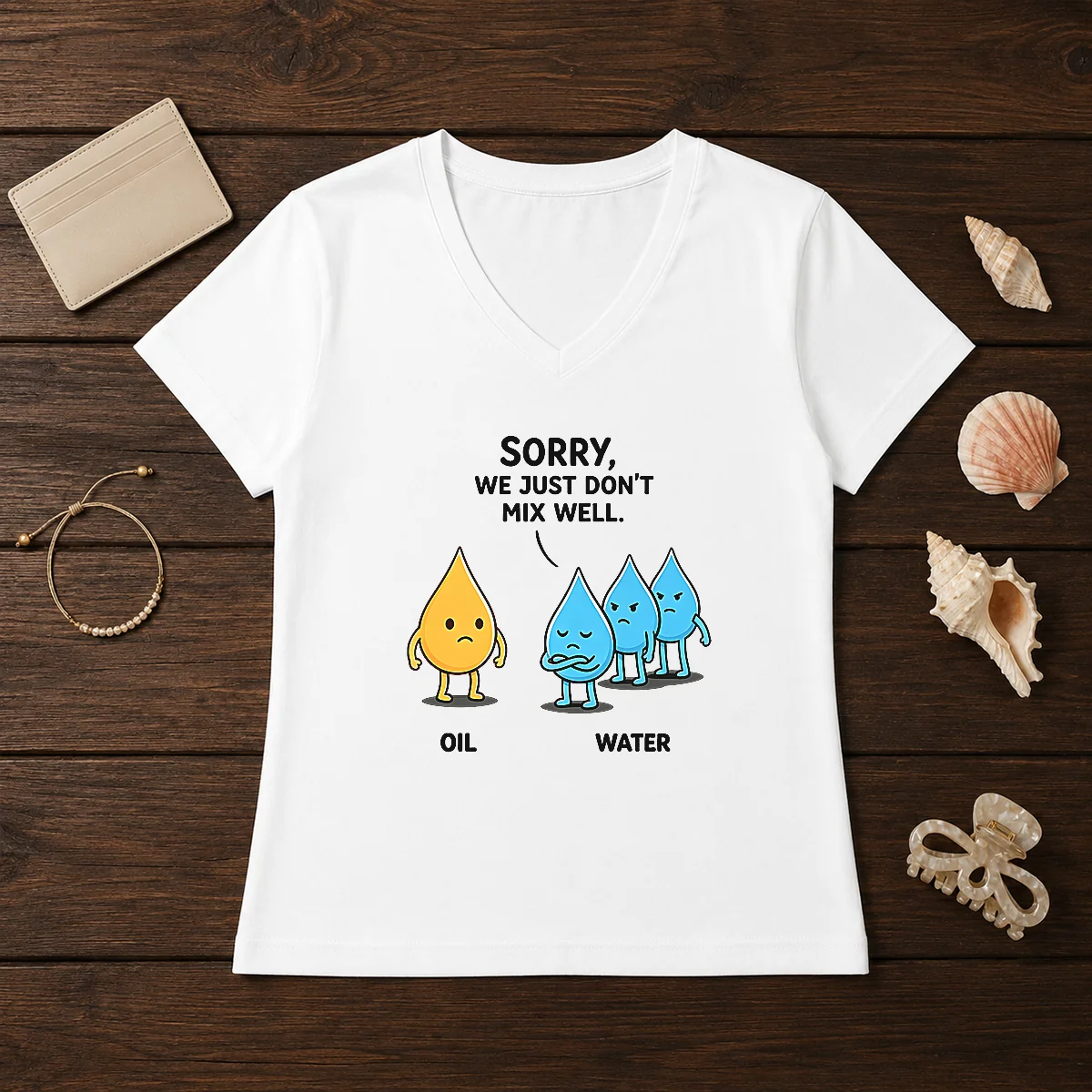 Pretty Sorry We Just Don'T Mix Well Geek Shirt - Image 2