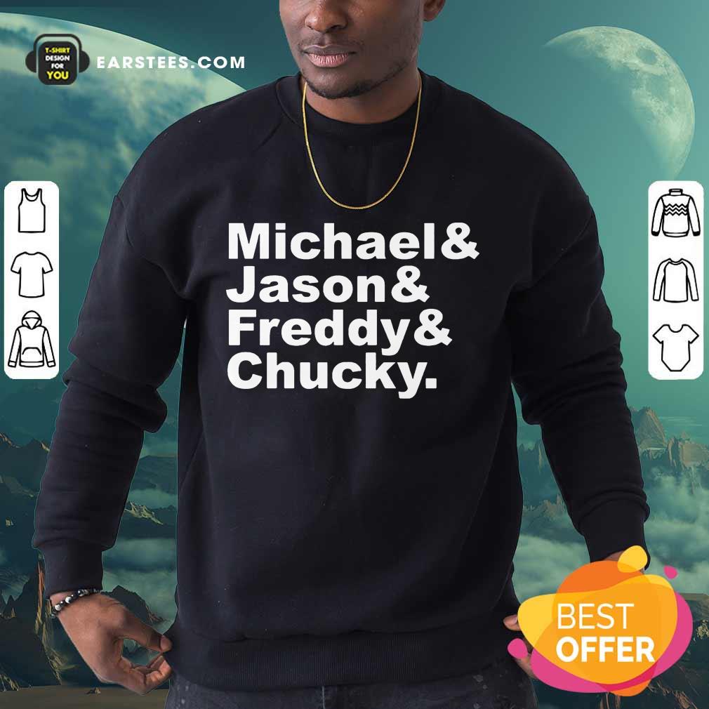 Top Michael Jason Freddy Chucky Shirt - Image 3