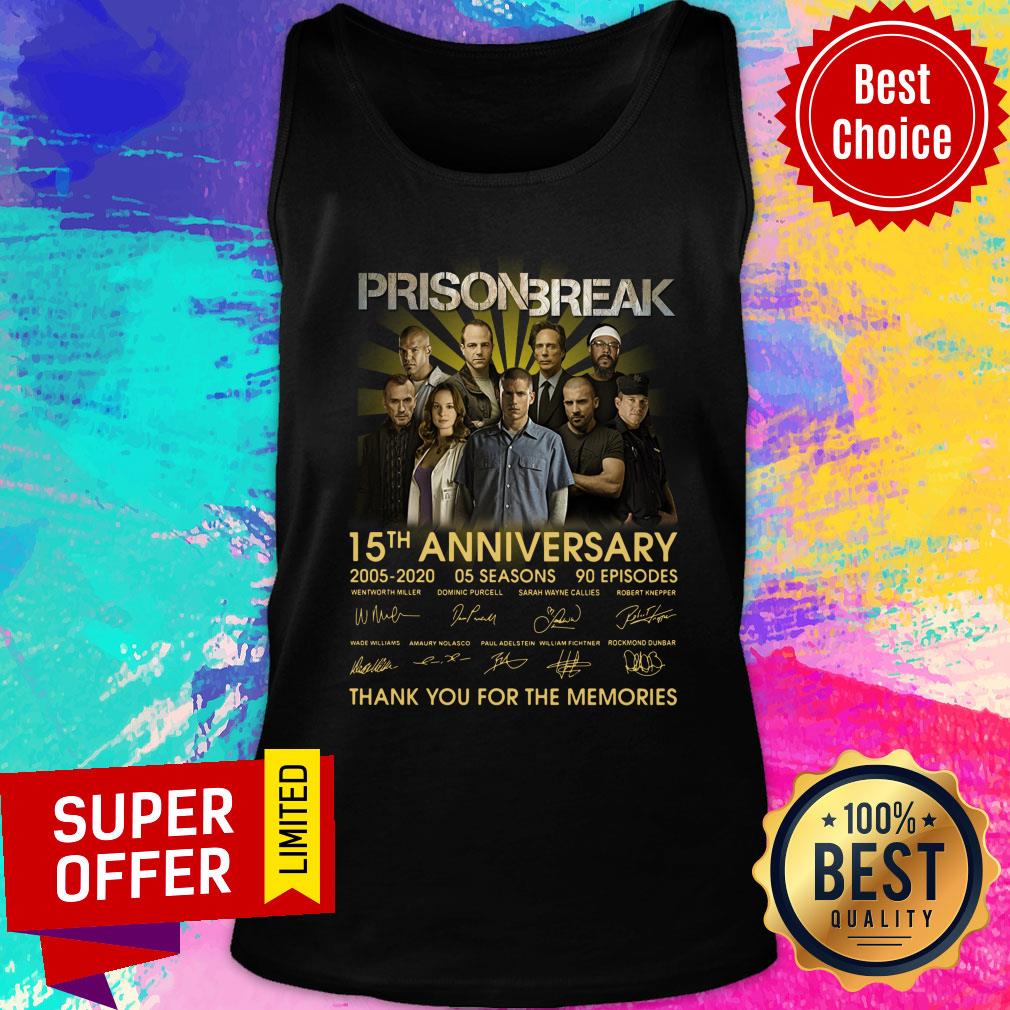 Prison Break 15th Anniversary 2005 2020 Thank You For The Memories Shirt - Image 3