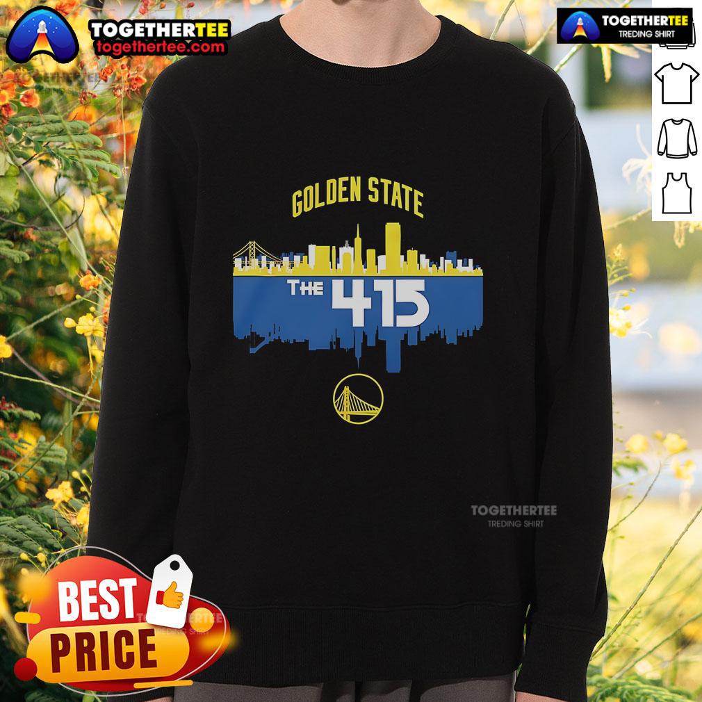 Top Golden State Warriors Skyline The 415 T-Shirt - Image 3