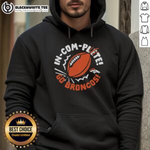 Alternative view of Hot Denver Broncos Incomplete Football T-Shirt