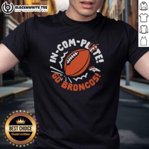 Hot Denver Broncos Incomplete Football T-Shirt