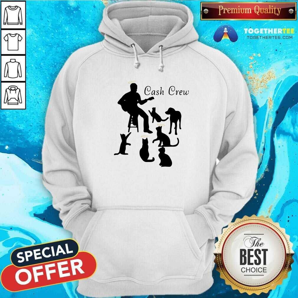 Funny Man Play Guitar And Cat Cash Crew Shirt - Image 5