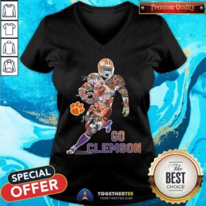 Alternative view of Nice Go Clemson Tigers Football College Signatures Shirt