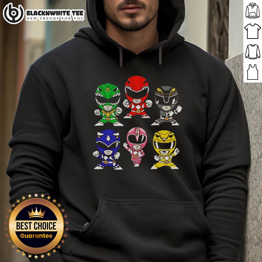 Nice Mighty Morphin Power Rangers Chibi T-Shirt - Image 2