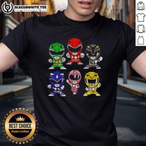 Nice Mighty Morphin Power Rangers Chibi T-Shirt