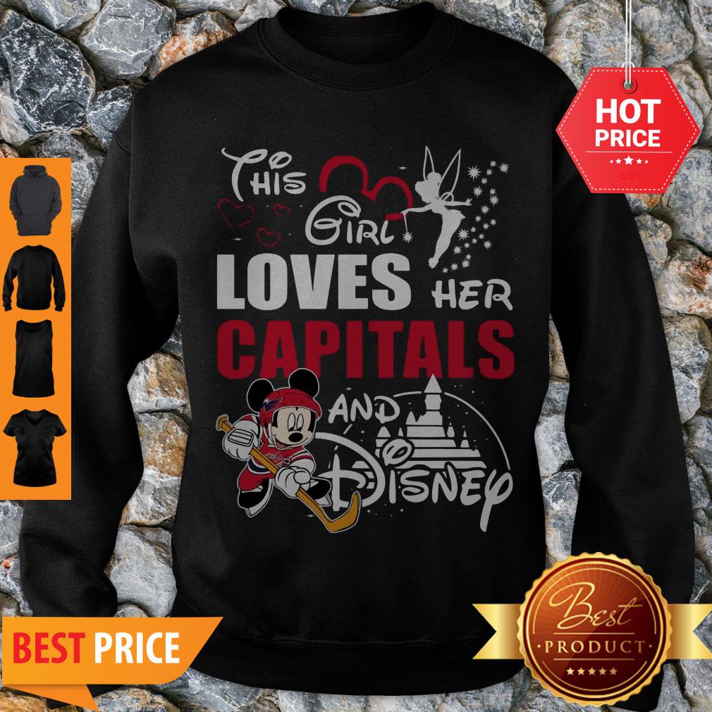 Lovely This Girl Love Her Washington Capitals And Mickey Disney Shirt - Image 2
