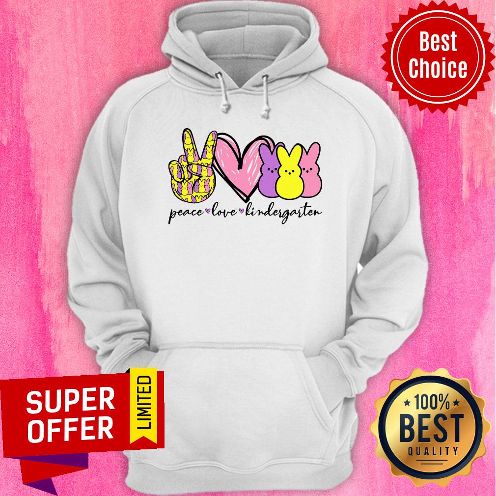 Official Peace Love Kindergarten Teacher Shirt - Image 5