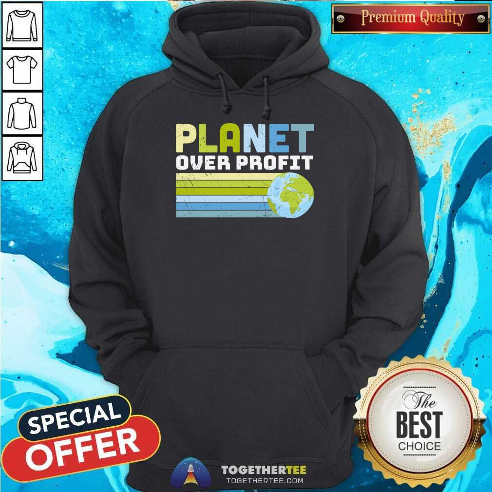 Planet Over Profit Earth Day Shirt - Image 2