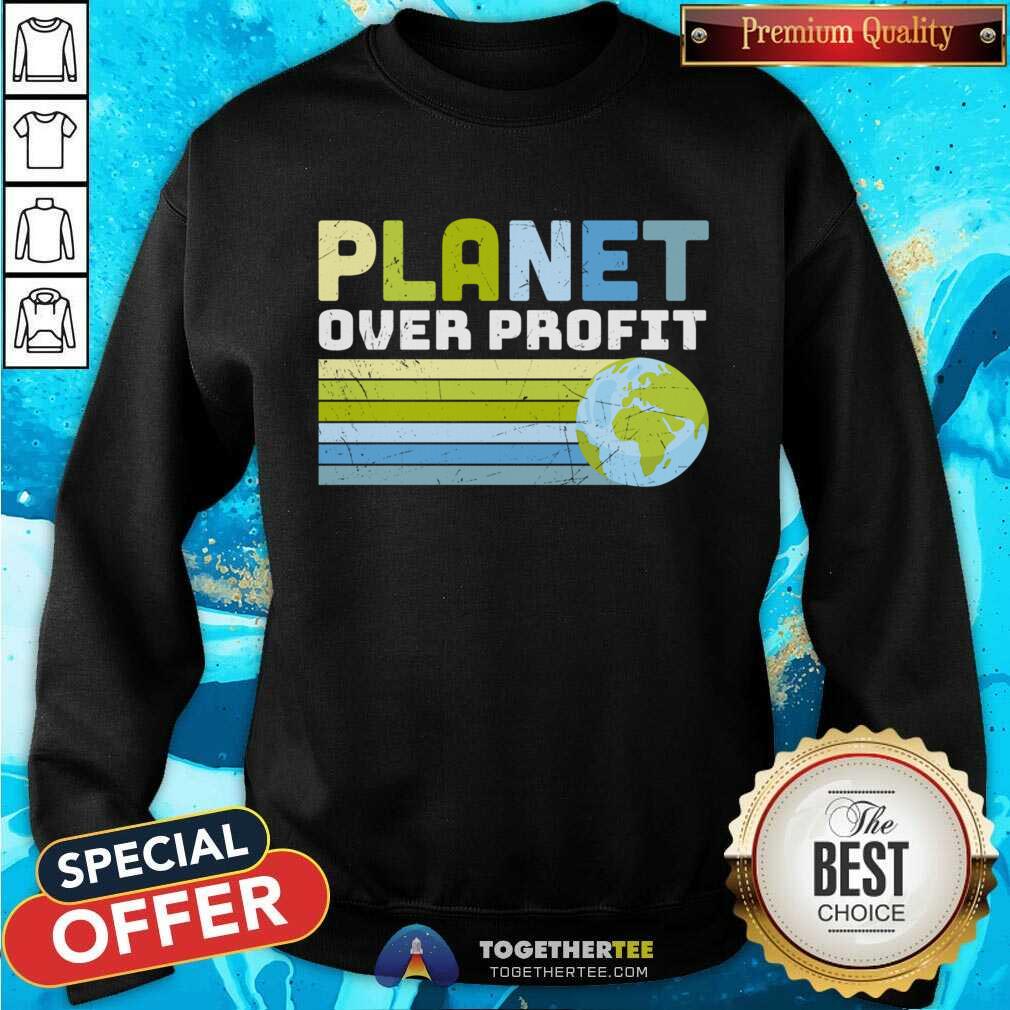 Planet Over Profit Earth Day Shirt - Image 5