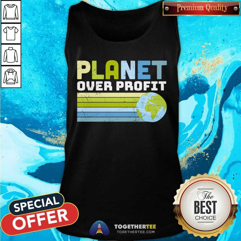 Planet Over Profit Earth Day Shirt - Image 4
