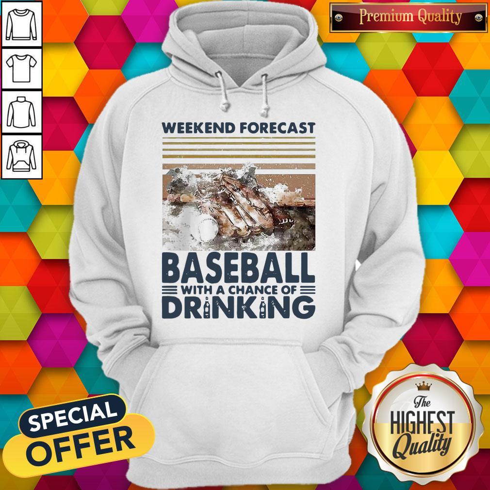 Weekend Forecast Baseball With A Chance Of Drinking Shirt - Image 2