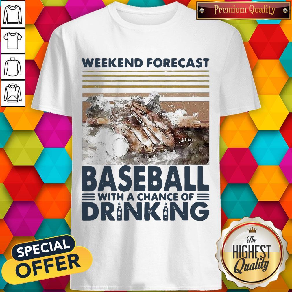 Weekend Forecast Baseball With A Chance Of Drinking Shirt