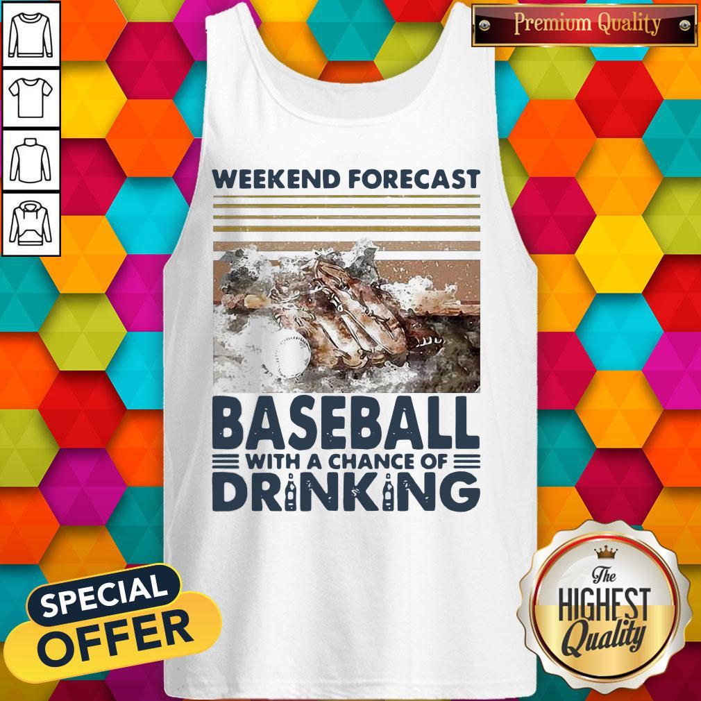 Weekend Forecast Baseball With A Chance Of Drinking Shirt - Image 3