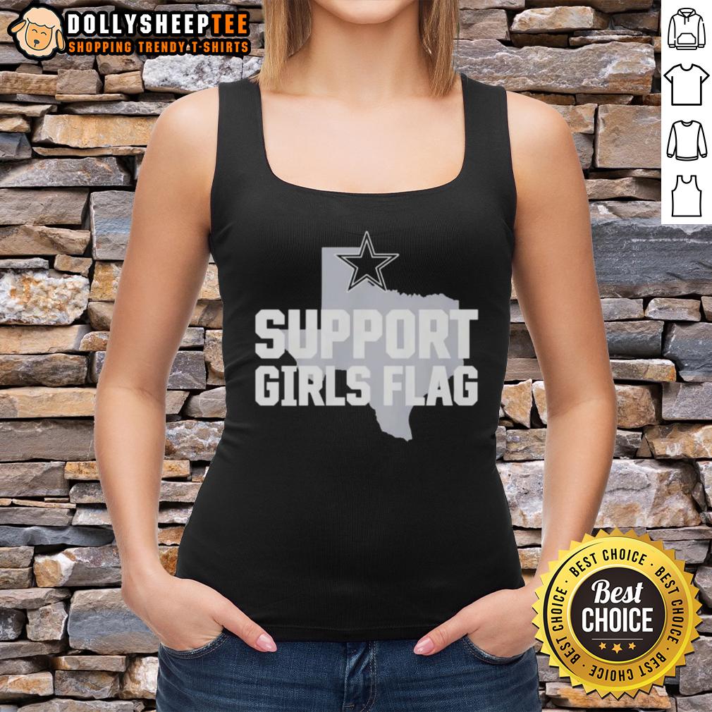 Awesome Dallas Cowboys Support Girls Flag T-Shirt - Image 4