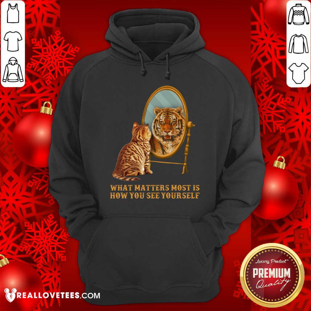 Cat And Tiger What Matters How You See Yourself Shirt - Image 2