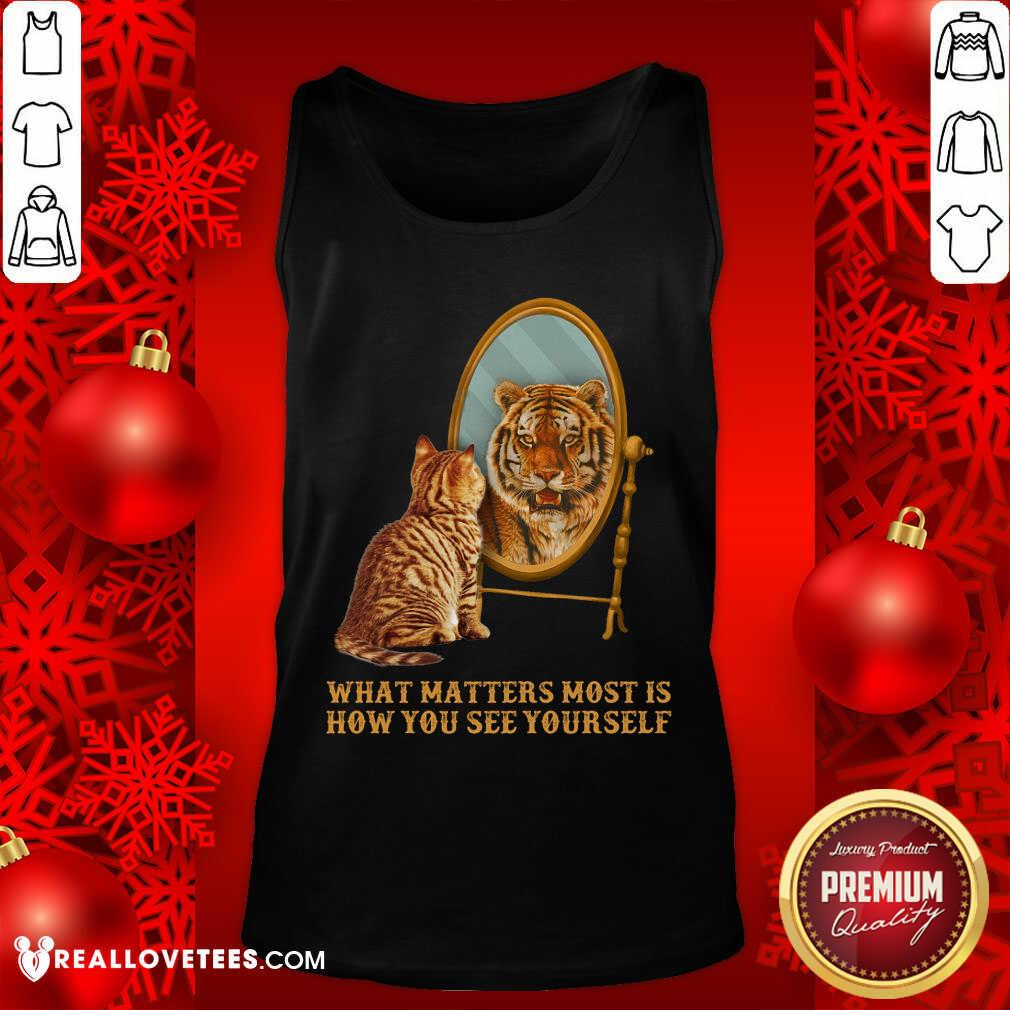 Cat And Tiger What Matters How You See Yourself Shirt - Image 4