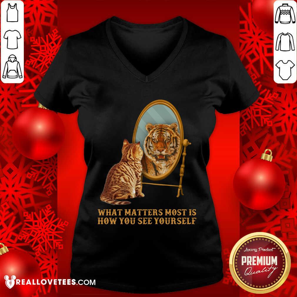 Cat And Tiger What Matters How You See Yourself Shirt - Image 3