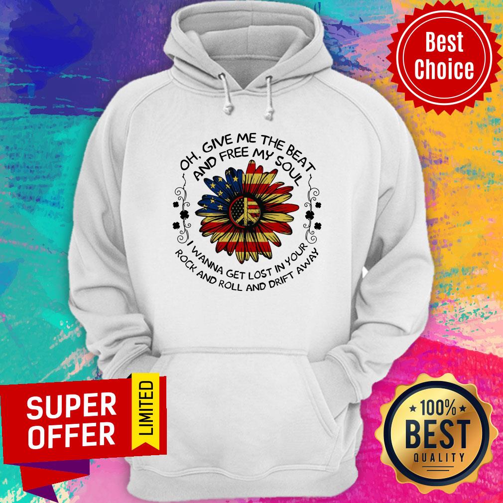 Sunflower USA Flag Oh Give Me The Beat Shirt - Image 5