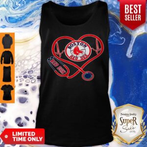 Alternative view of Awesome Boston Red Sox Stethoscope Heart Shirt