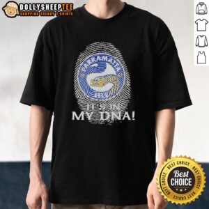 Original Parramatta Eels Rugby It's In My DNA Fingerprint T-Shirt