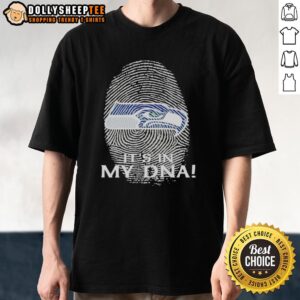 Original Seattle Seahawks NFL It's In My DNA Fingerprint T-Shirt