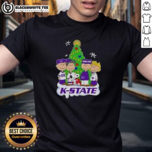 Awesome Peanuts Characters X Kansas State Wildcats Chrismas T-Shirt