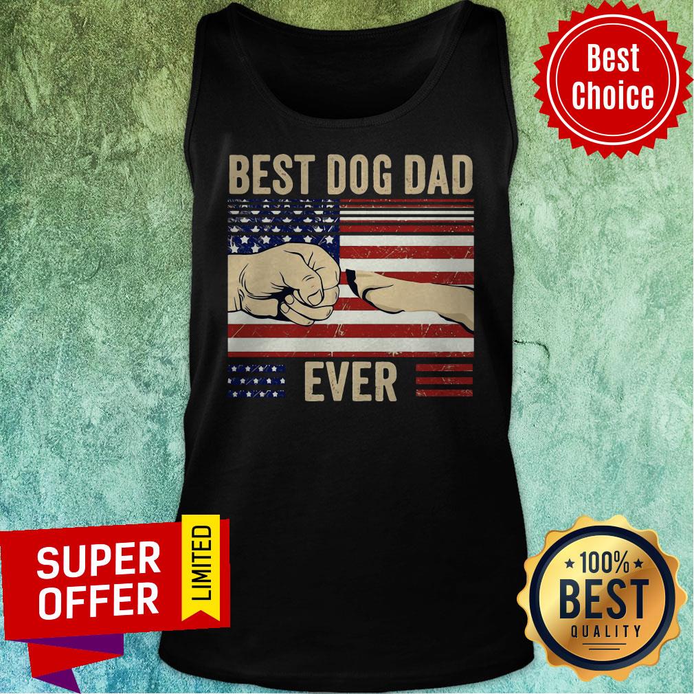 Top Vintage Best Dog Dad Ever Shirt - Image 5