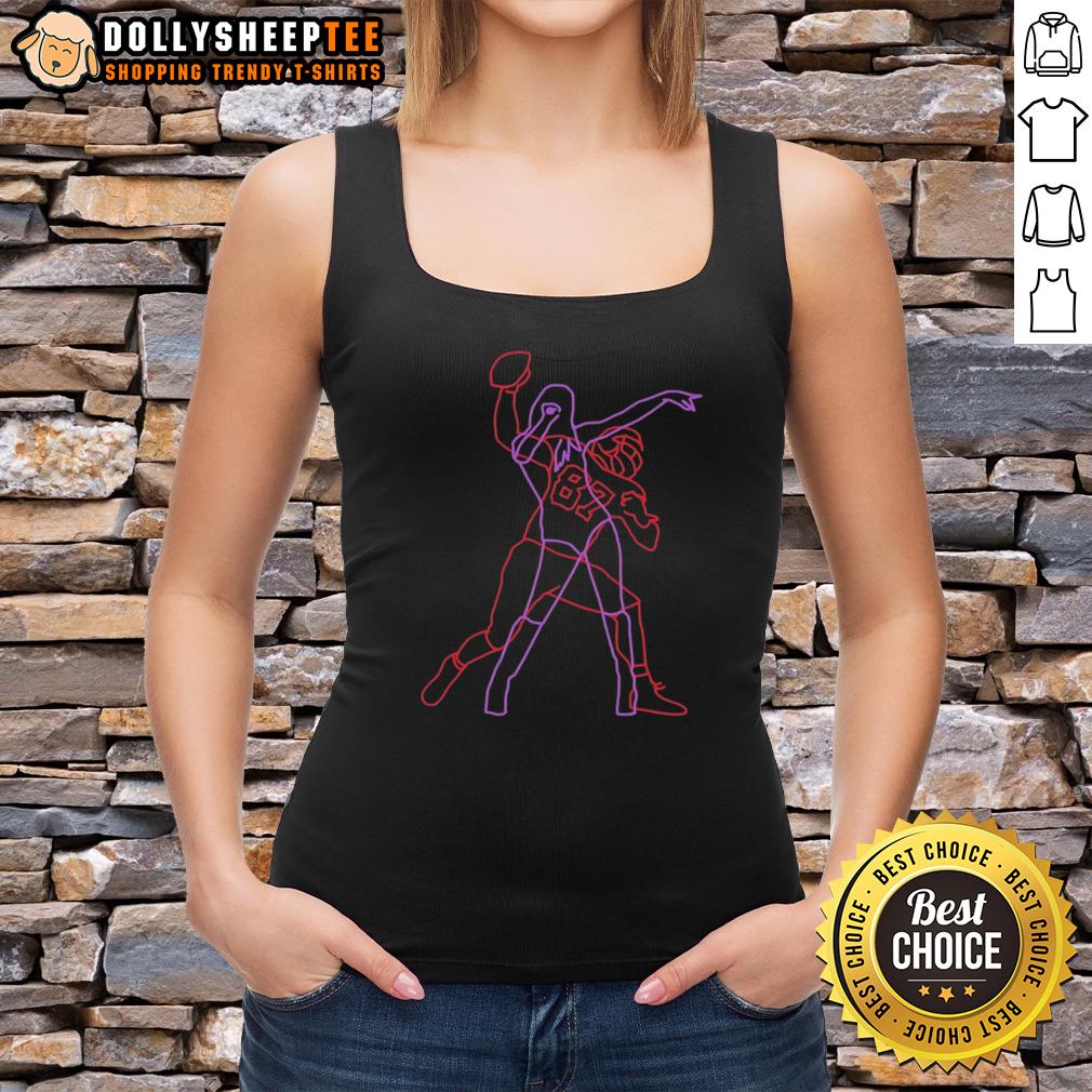 Pretty Travis Kelce And Taylor TNT Neon Lights T-Shirt - Image 3