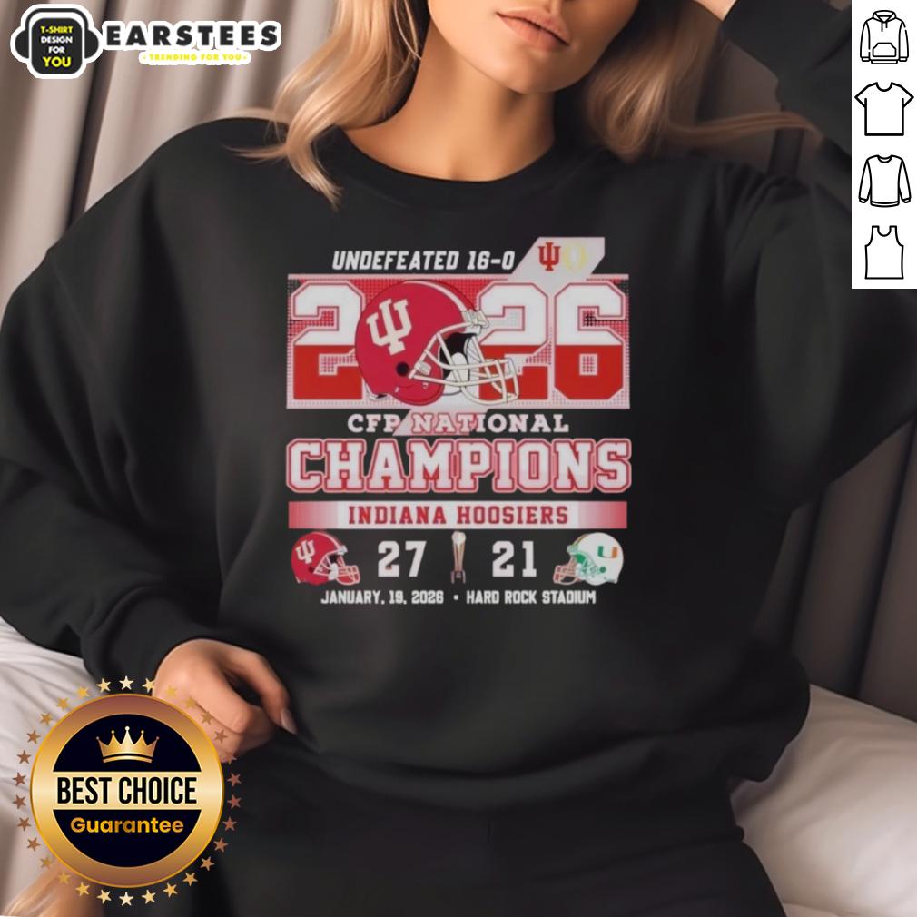 Top Indiana Beat Miami 27-21 CFP National Champions T-Shirt - Image 5
