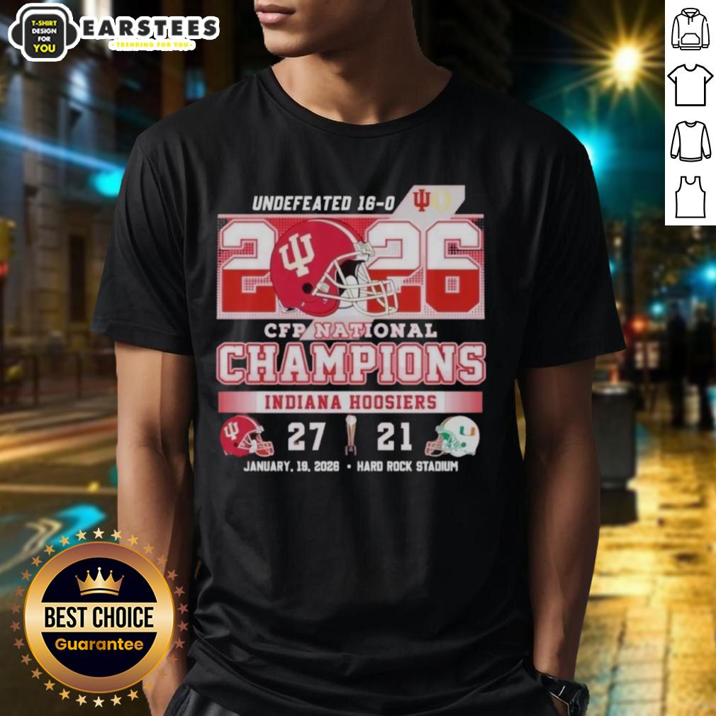 Top Indiana Beat Miami 27-21 CFP National Champions T-Shirt